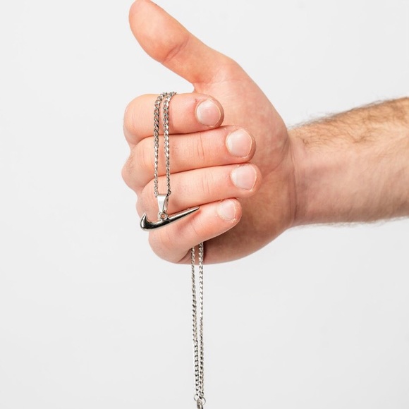 FREE SHIPPING 2x Silver+Gold Nike Swoosh Necklaces - Picture 10 of 11